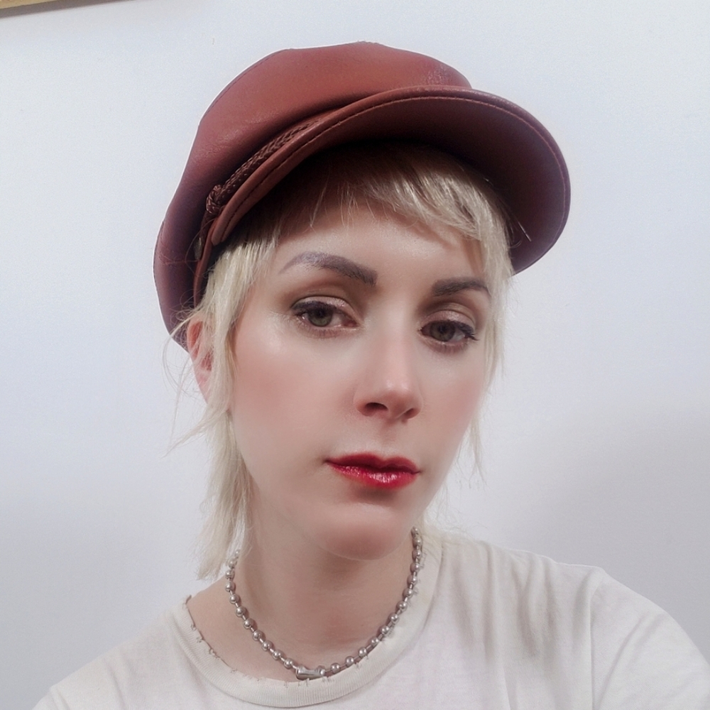 Brixton brown vegan leather Greek fisherman hat S